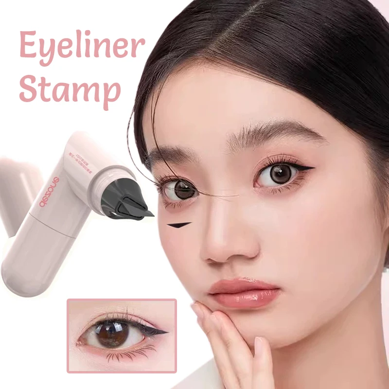 DEZONE Delineador de ojos Sello adhesivo Delineador de ojos de larga duración Rotulador Delineador de ojos líquido Adecuado para principiantes