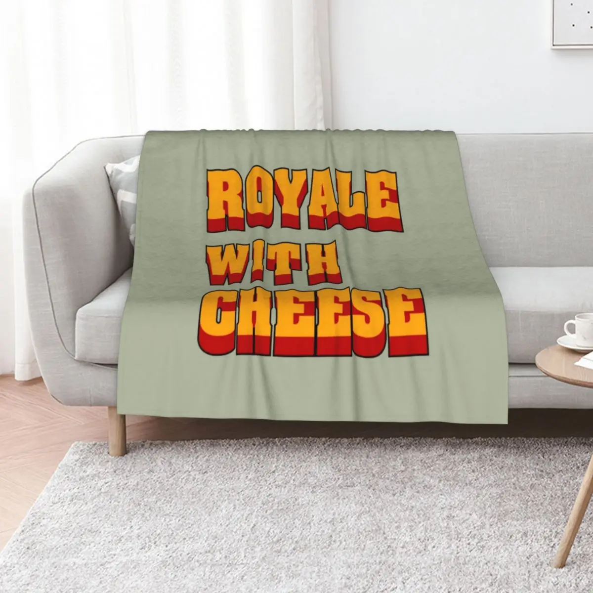 Pulp Fiction, Movie, quote, Royale with Cheese Throw Blanket Hairy anime Sofa Softest Plush Extra Large Throw Blankets