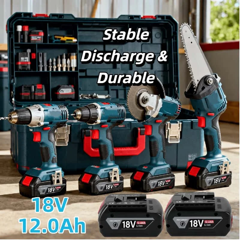 Hot Sale! for Bosch 18V 12.0Ah Li-ion Battery - German Quality Big Capacity, Fit all 18V Drills/Grinders, Reliable Power Partner