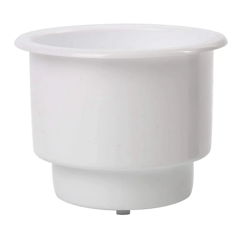 

15Pcs Recessed Drop In Plastic Cup Drink Can Holder With Drain For Boat Car Marine Rv (White)