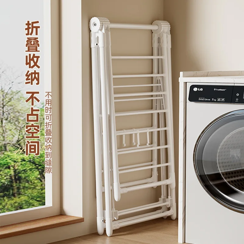 Foreign trade drying rack floor-to-ceiling folding indoor balcony quilt drying artifact bedroom cooling drying rack household