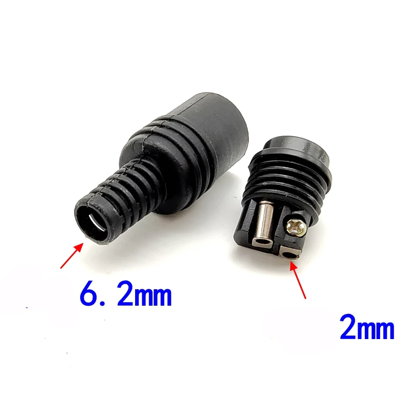 1piece 2-pin DIN speaker cable plug male and female power signal audio adapter mini accessory DIN plug screw terminal connector