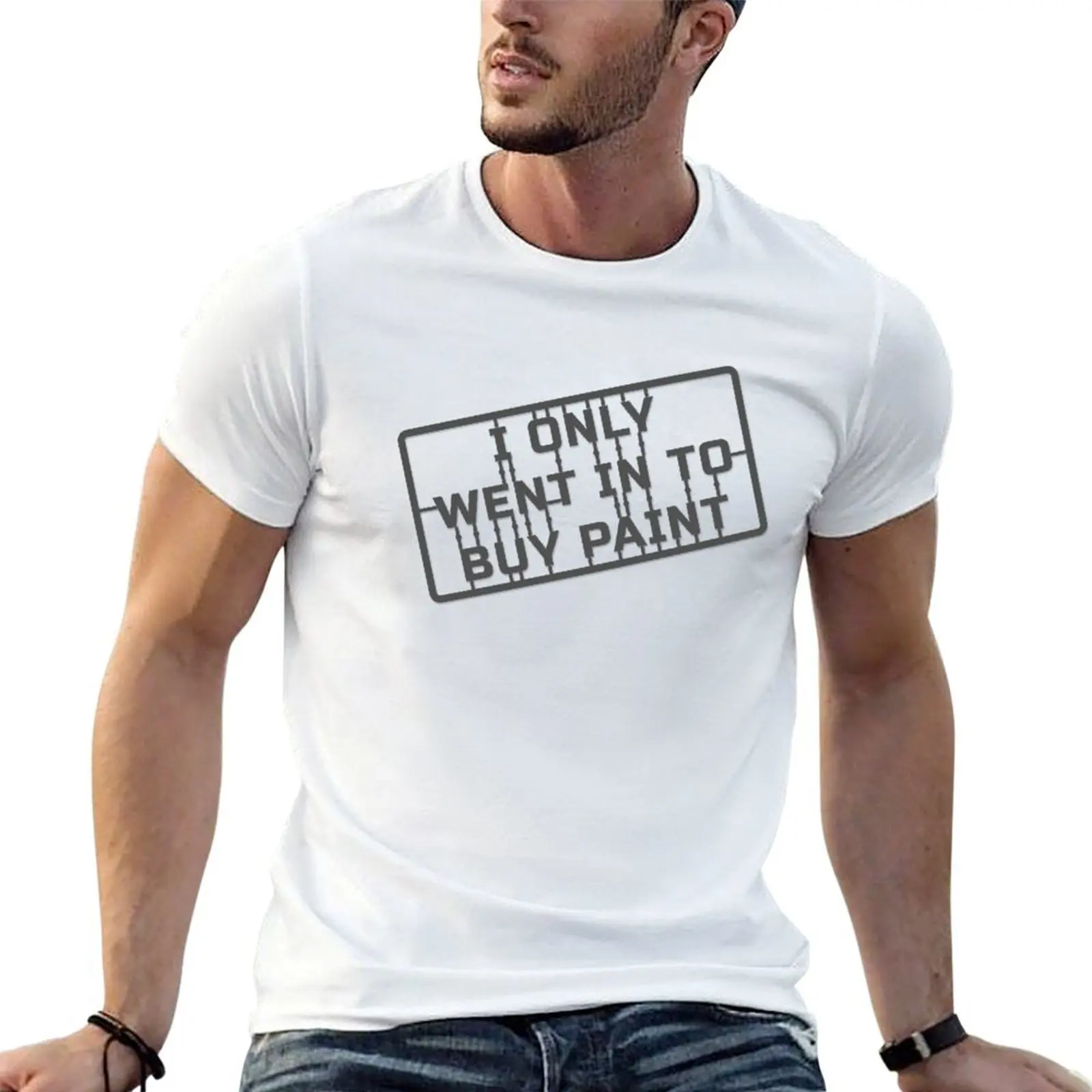 

Only Went To buy Paint T-Shirt men t shirt cotton 100% graphic t shirts for man T-Shirt