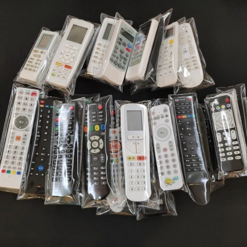 PVC Transparent and Frosted Universal Dustproof Air Conditioner TV Remote Control Waterproof Protective Cover Self-pasting Case