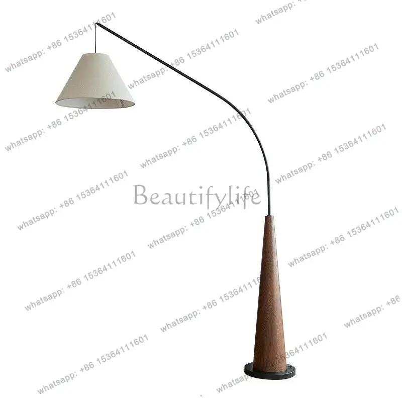French medieval living room floor ornament Chinese wood grain study retro style homestay decoration luminous ornament