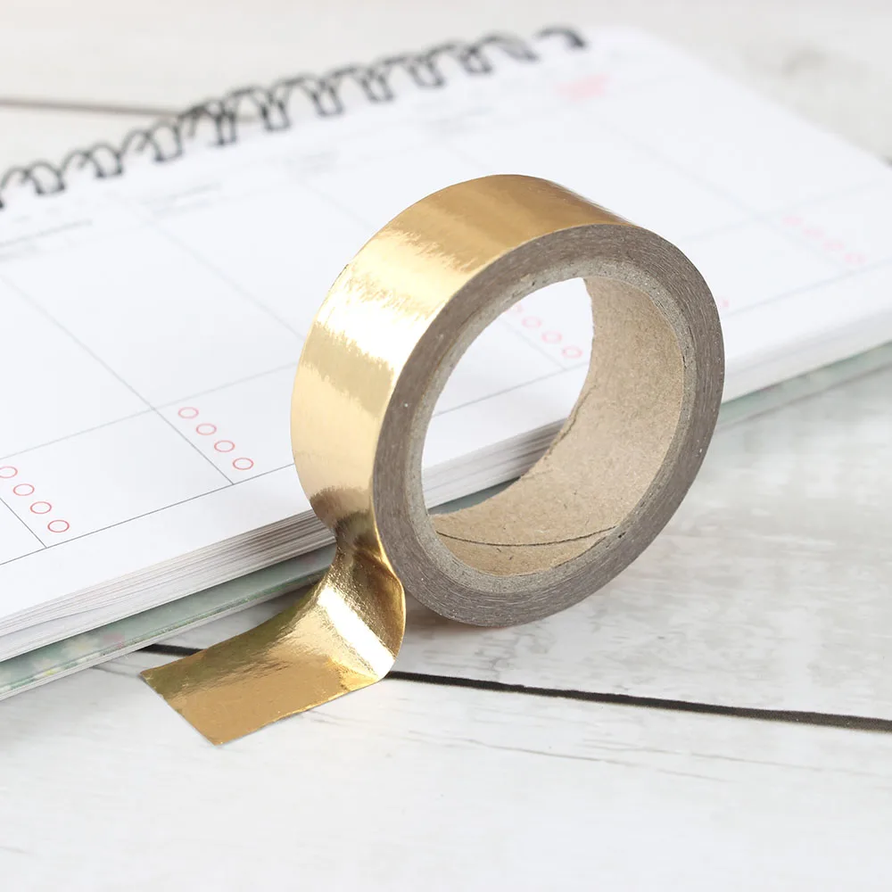 Gold Shiny Crafts Tapes Silver Washi Tape  Metallic Masking Tape