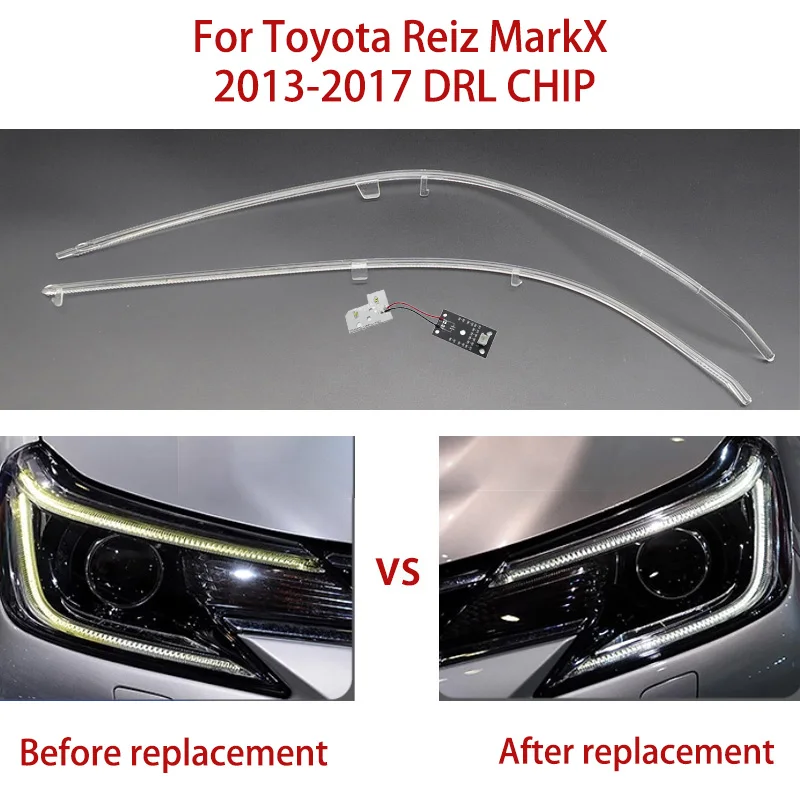 

Headlight Repair Kit Angel Eye For Toyota Reiz MarkX White Conduit Strip Ballast 2013-2017 Daytime Running Lights Car DRL CHIP