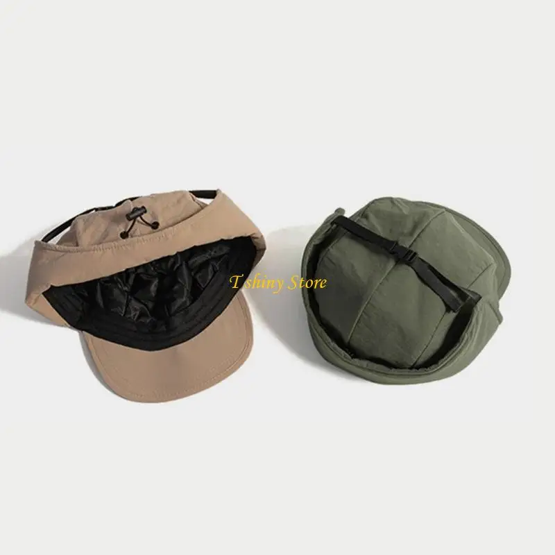 N58F Soft Quick Dry Hat Ushanka Hip Hop Baseball Caps Adds Highlight for Trendsetting