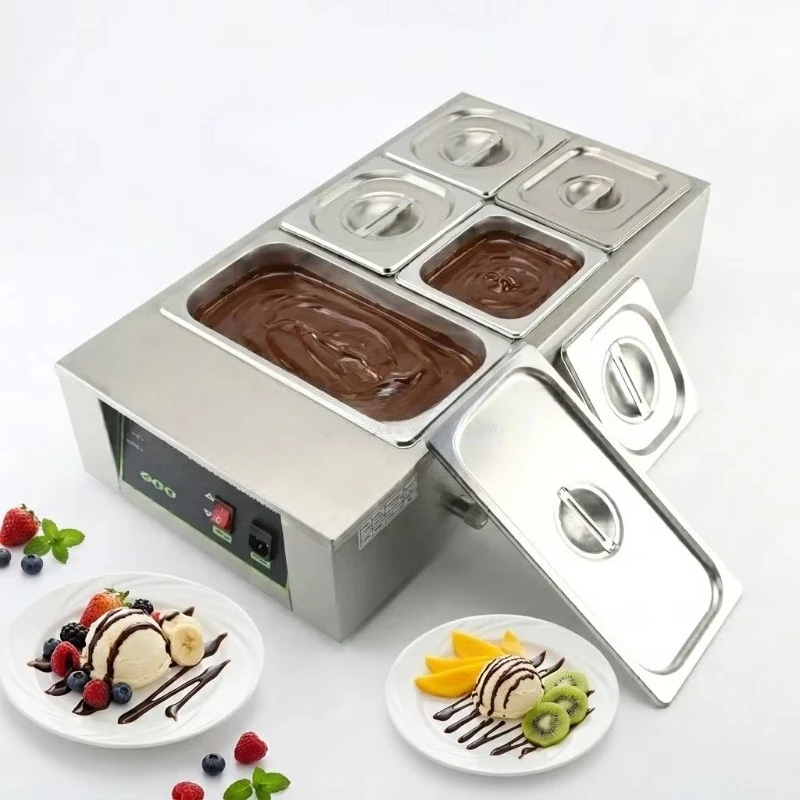 Hotel Kitchen Electric Chocolate Tempering Equipment Price Commercial 5 Stainless Steel Digital Chocolate Melting Pots Machine