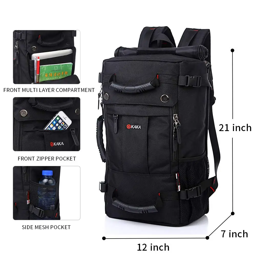 KAKA 40L gran capacidad impermeable Trekking pesca caza bolsa mochila mochilas al aire libre deportes Camping senderismo bolsa multifunción