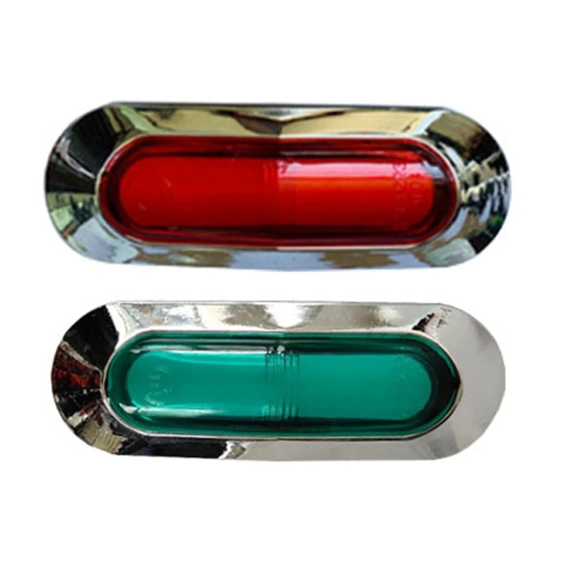 

2Pcs 4 LED Side Marker Lights Lamp Front Rear Tail Clearance Lamp