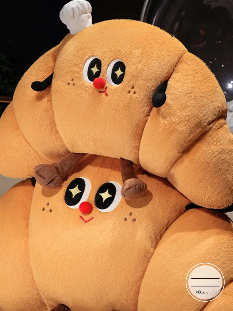 

Большая подушка из плюшевого материала с несъемным чехлом для дома, простая современная мягкая подушка для кровати в форме рога быка