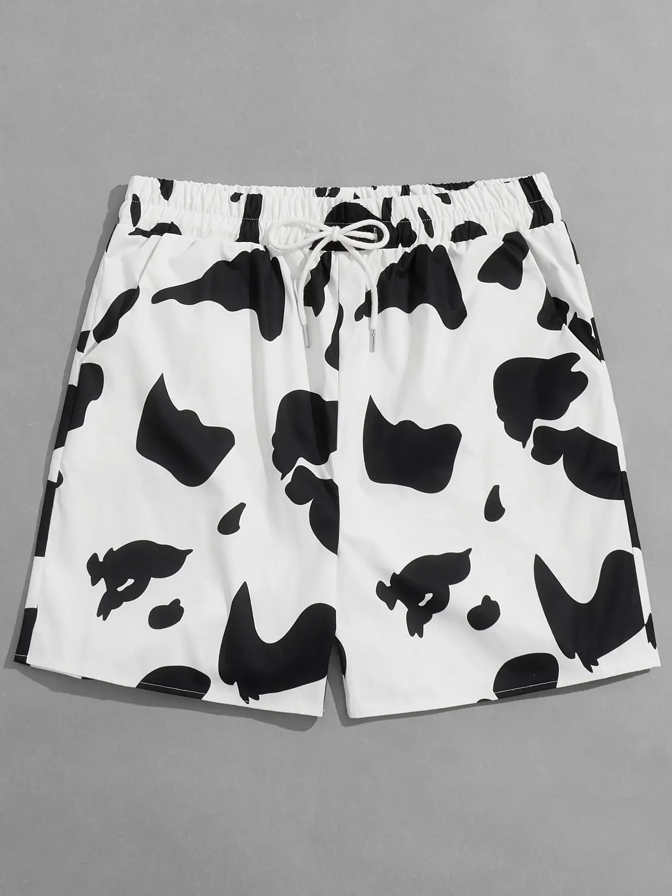 Print  Casual Sports Shorts New Men Basketball Shorts, Men Floral Print Drawstring Summer Shorts,