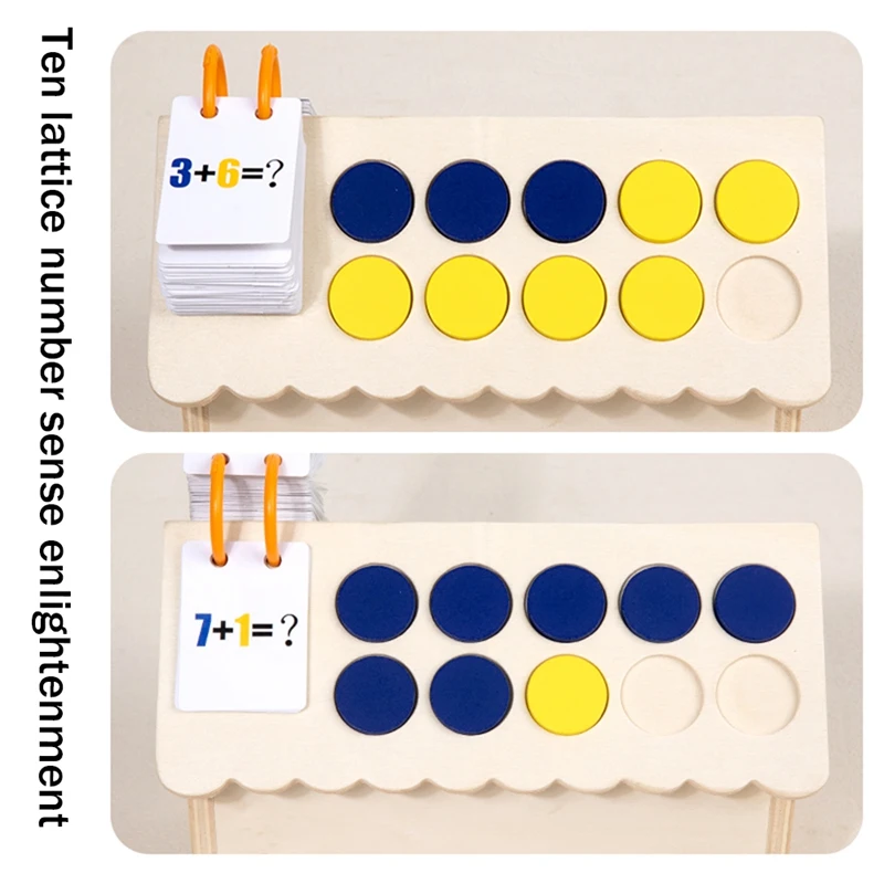 Blokkeert Educatief Speelgoed Voor Kinderen, 3-In-1 Matching Letter & Number Game, Spelling Leesalfabet En Wiskundige Puzzels, Vroeg Duurzaam