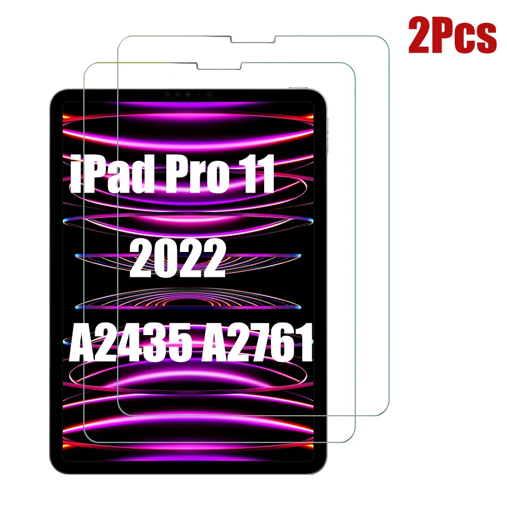 

Tempered Glass For New iPad Pro 11 2022 A2435 A2761 Tablet film Screen Protection for Apple iPad Pro 11 inch 4th Generation Film