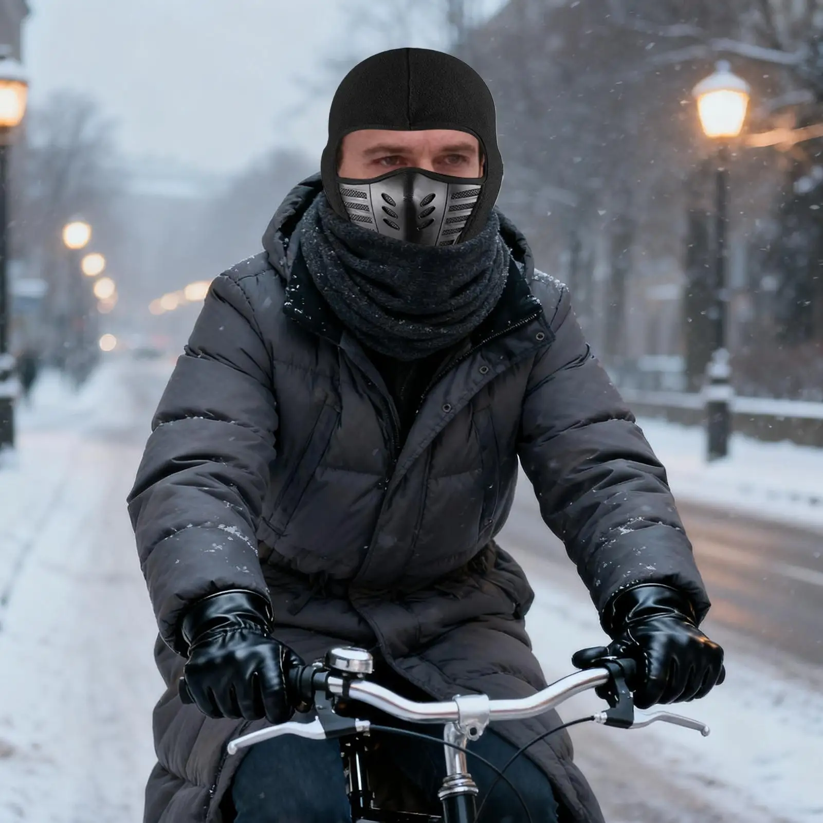 남성용 겨울 얼굴 가리개 방풍 방진 보온 겨울용 따뜻한 오토바이 헤드 후드 남녀 공용 야외 눈 자전거 하이킹용