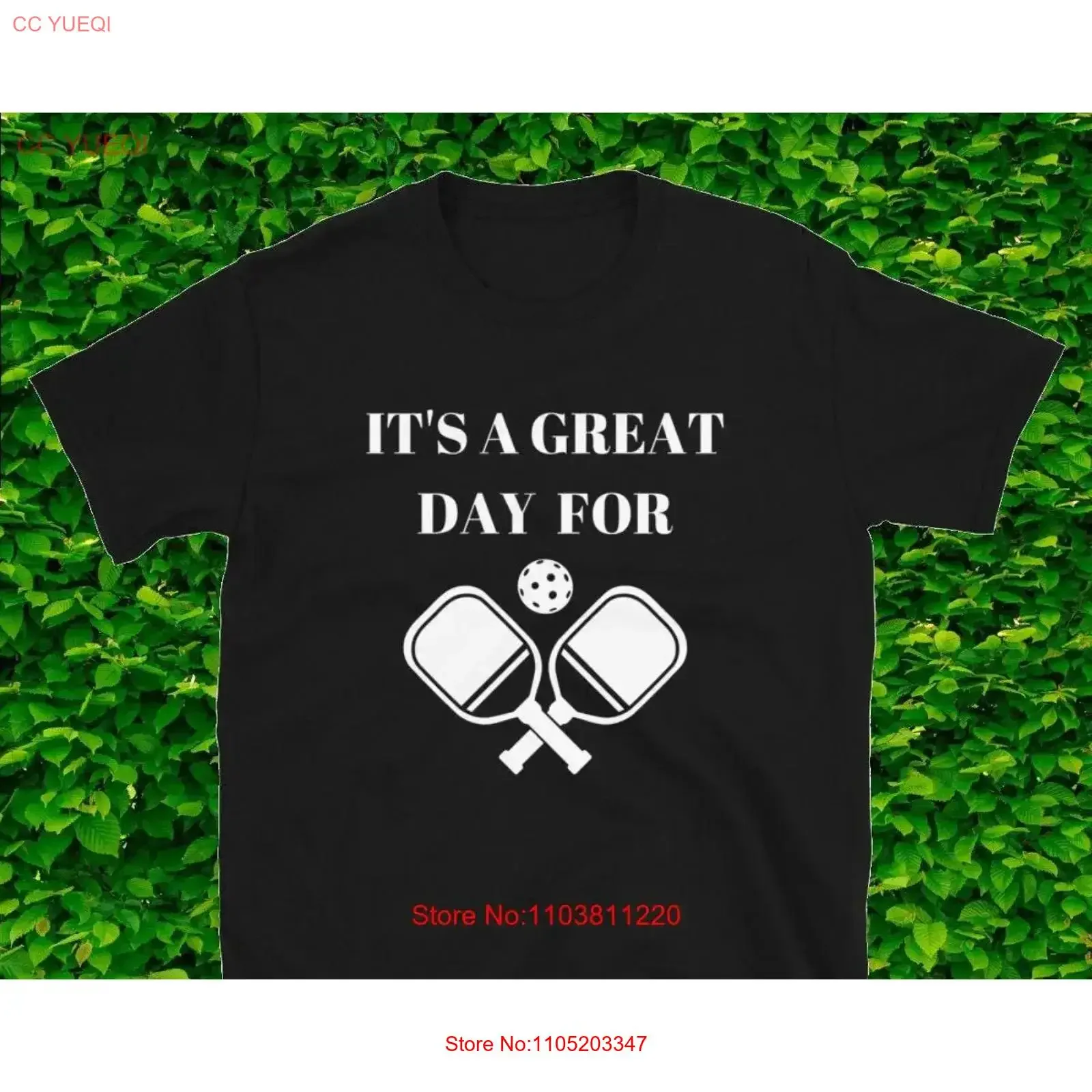 

It's a Great Day for Pickleball T Shirt Cotton Pickle Ball Lover Idea vintage Washed Soft Unisex homme Slightly fashion