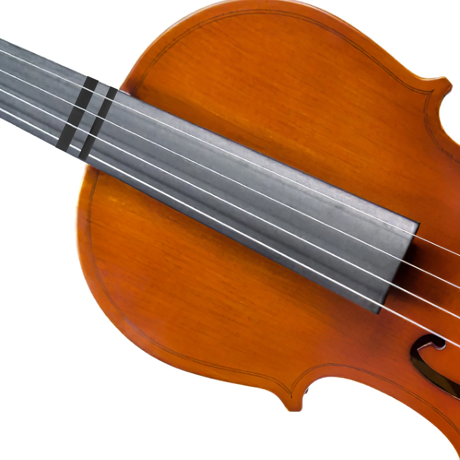 

4 Rolls PVC Violin Fingering Tape Black Note Position Learning Tool Fingerboard Stickers Practicing Beginner Supplies String