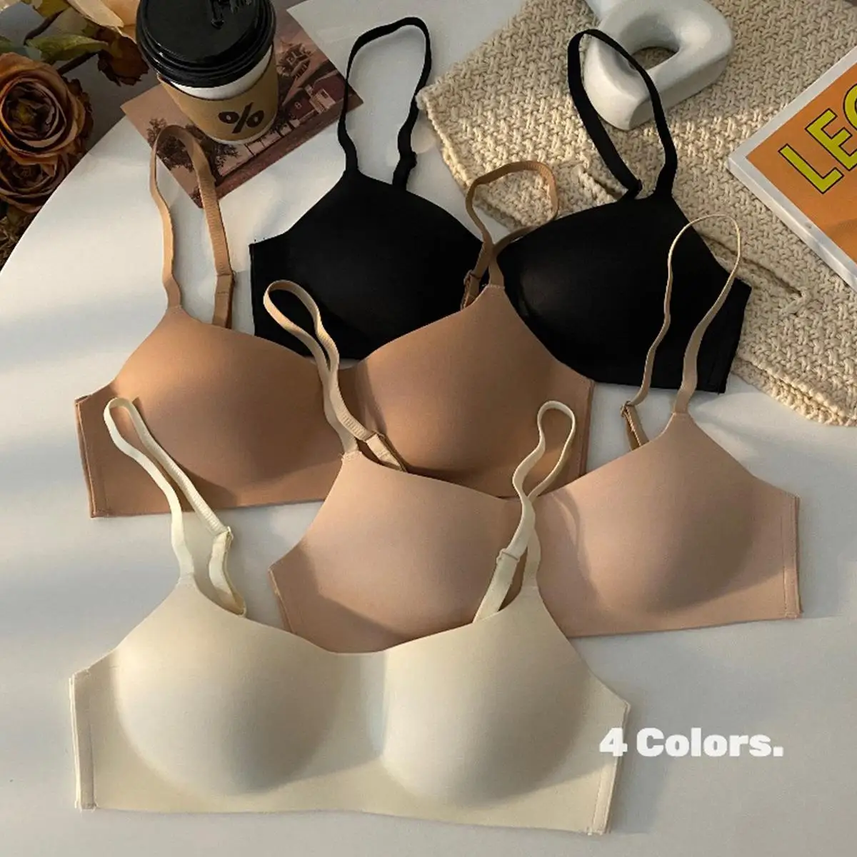 Sexy Bra Brassieres Seamless Push Up Bralette for Women Backless Underwear Triangle Cup Gathering Bra Women's Sexy Lingerie image 2