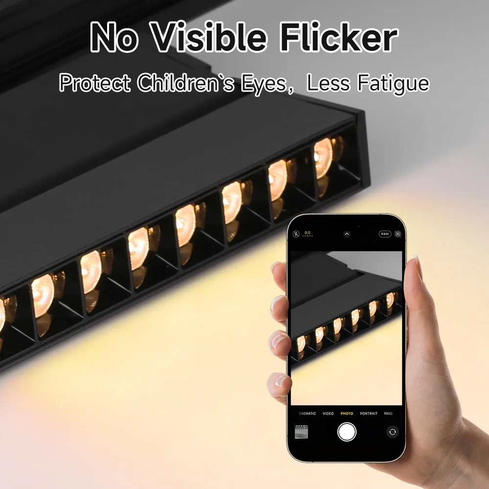 Foldable Spot Led Track Light AC85-265V Indoor Ceiling Light Rail for Living Room Bedroom Kitchen Spotlight Ceiling Track Lamp