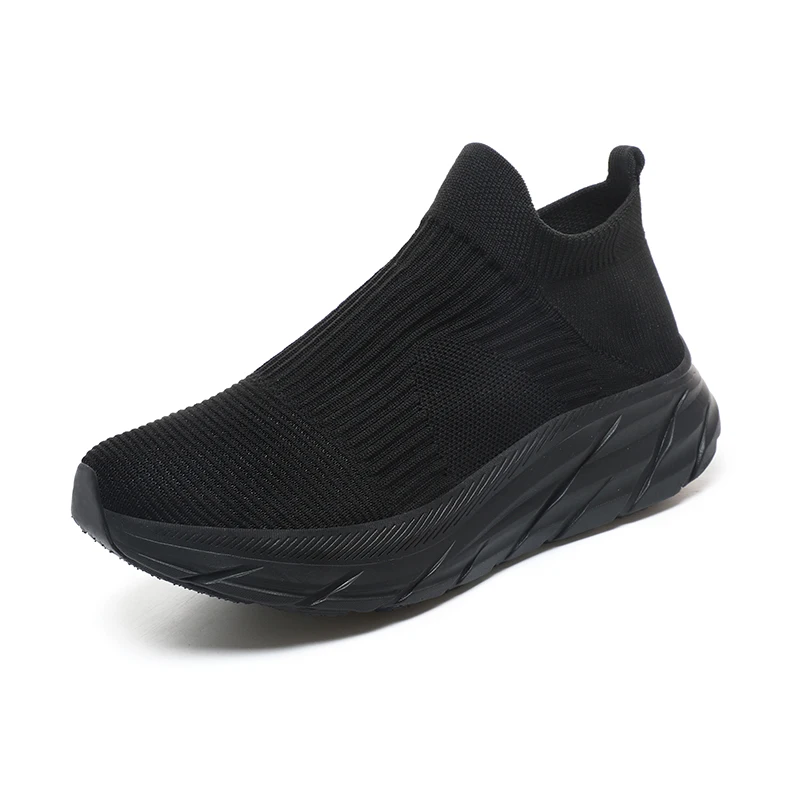 Men Women Mesh Breathable Platform Running  Sport Shoes Light Weight Slip On Outdoor Casual Jogging Sneakers Lovers