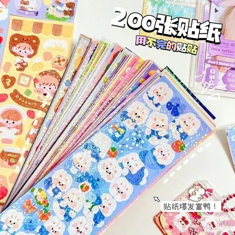 

10-150pcs Random Cartoon cute sticker for scrapbooking photo DIY toy sticker for Journal Album Decorate Material No Duplicate