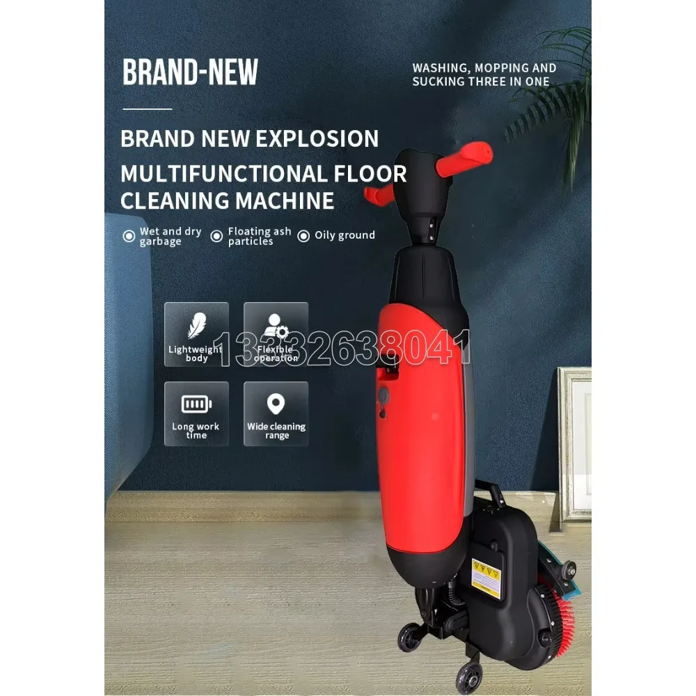C430BN High Quality Tile Floor Washer Coffee Shop Floor Scrubber High Cleaning Efficiency  Automatic Electric Mini Floor Sweeper