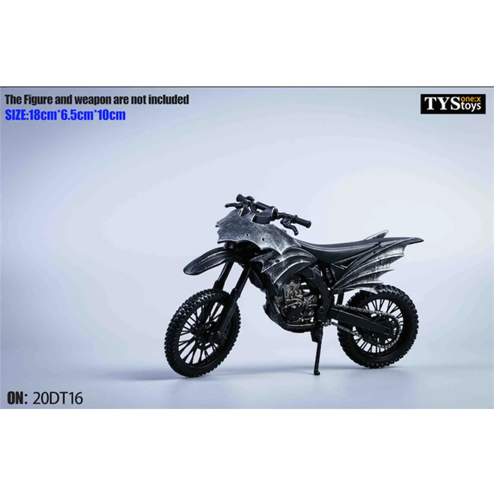 Tytoys 20dt16 1/12 escala soldado legal preto fora da estrada modelo de motocicleta acessórios para 6 Polegada figura ação corpo brinquedos presentes