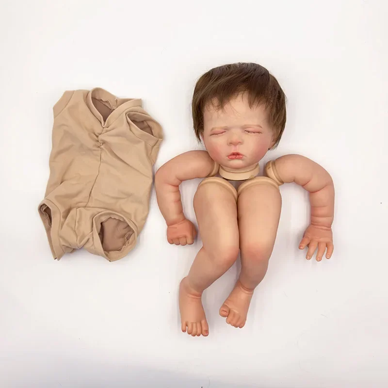 

19inch Already Finished Painted Reborn Doll Parts Luisa Cute Baby 3D Painting with Visible Veins Cloth Body Included