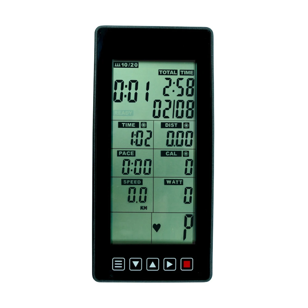 

Bike Monitor with Speedometer Multi Function Display for Tracking Time Speed Distance and Calories Burned in Workouts