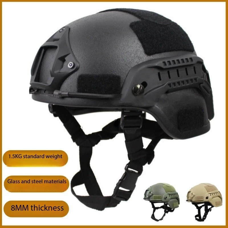 Wendy Tactical Anti-Bandit and Impact Helmet - High-quality fiberglass - Protective device - MICH2000 FAST