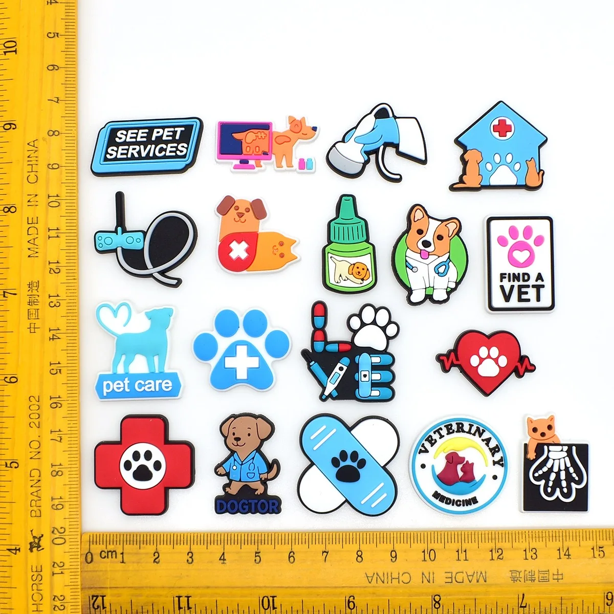 18-100pcs Cartoon Dog Pet Care Shoe Charms PVC DIY Shoes Decoration Sandal Accessories Buckle for Kids Woman Party Gifts