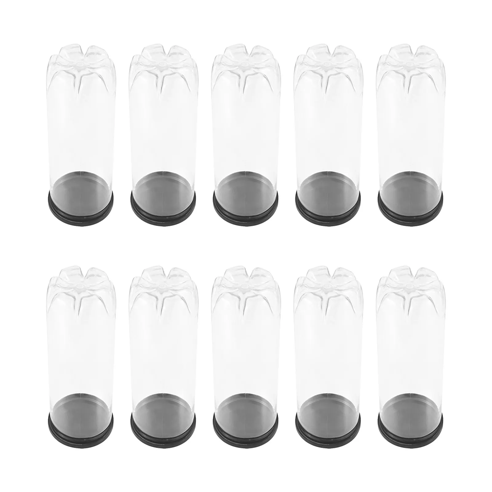 

10Pcs Transparent Tennis Ball Tube Clear PVC Ball Storage Holder Dustproof Moisture Resistant Quick Visual Check Portable Tennis