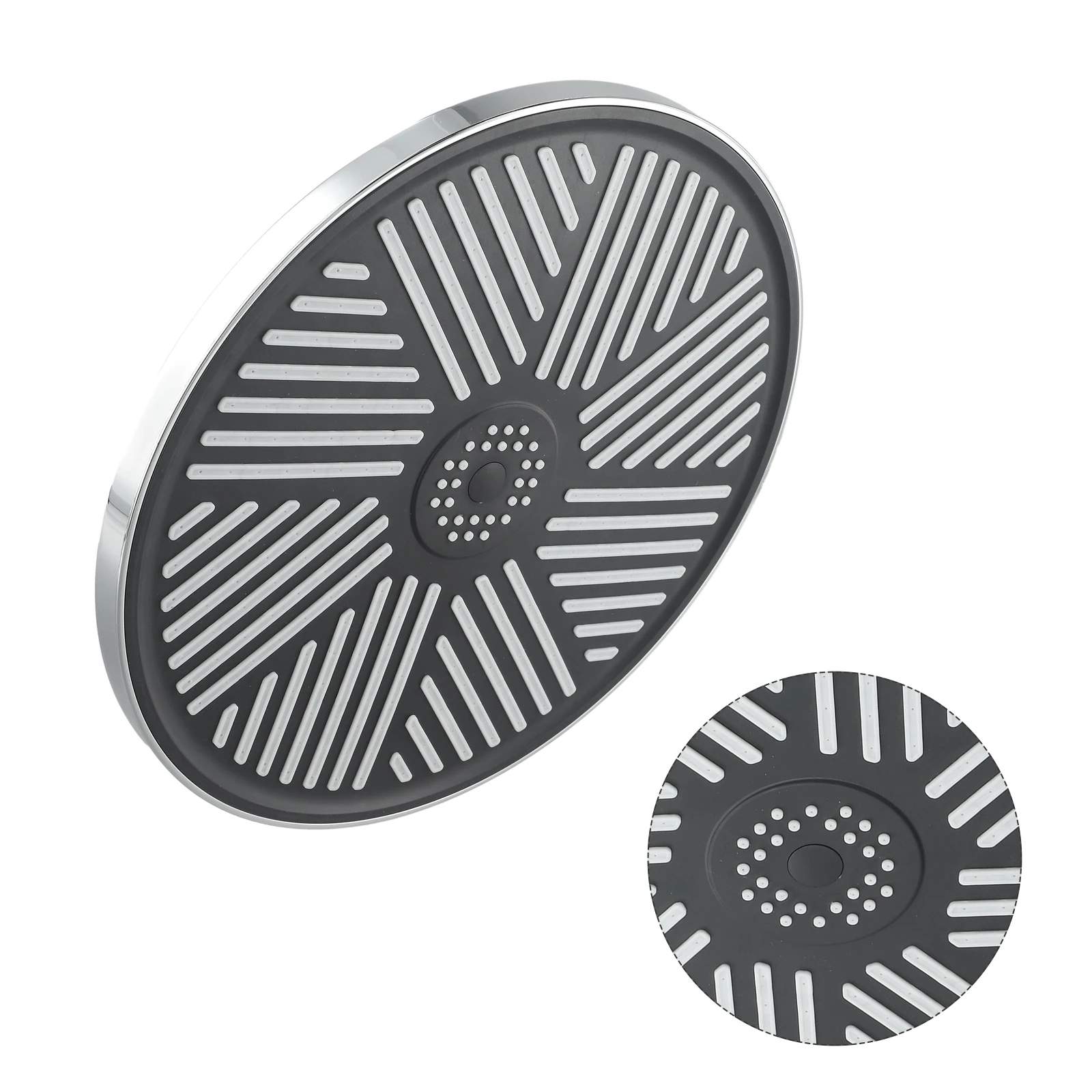 Pressurized Rain Shower Head 10Inch High Pressure Rainfall Detachable Single Head Shower Household Bath Shower Bathroom Accessor