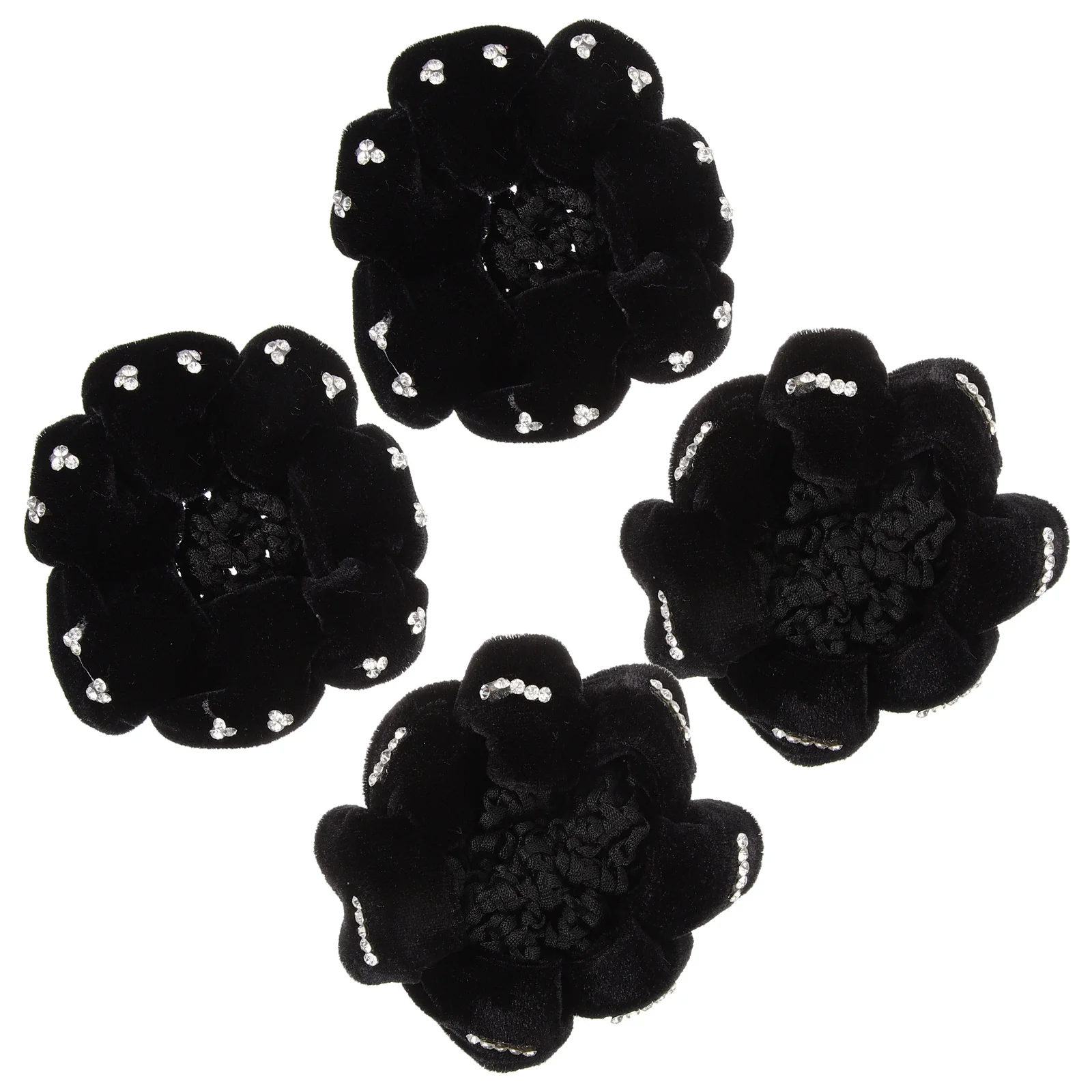 

4Pcs Hair Bun Cover Hairnets Elegant Hairnets for Women Nurse Dancer Waitress Ballet Hair Accessory Bun Cover Ballet Hairnet