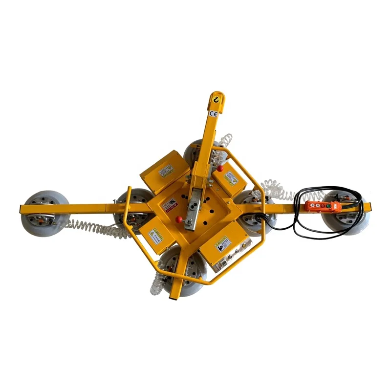 500 1200kg X Shape Vacuum Suction Cup Glass Lifter for Sale Elevador Vidrio