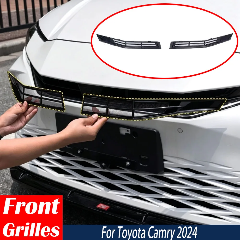 Car Front Grille for Toyota Camry 2024 Grille Insect Proof Network Card Buckle Type Water Tank Protection Net Auto Accessories
