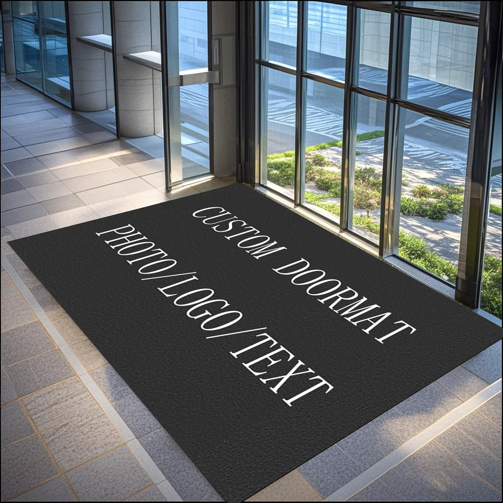 

Custom Entrance Doormat Commercial Office Building Corporate LOGO Personalization Non-slip Floor Mats for Shop Restaurant Hotel