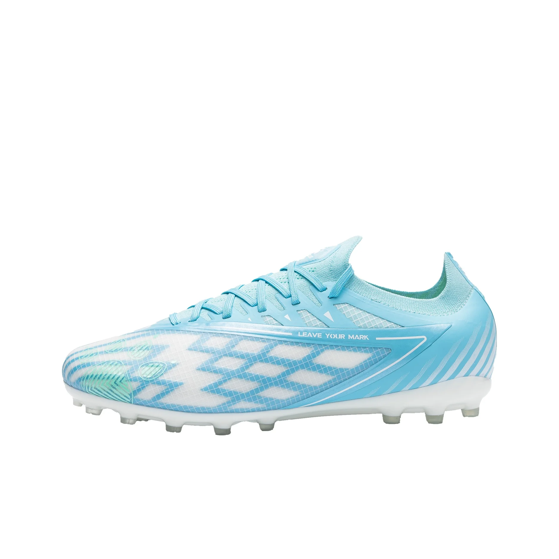 KELME Shadow 1.0 MG Multi Ground Textile, TPU Cushioning Slip Resistant Breathable Soccer Shoes Men's Sky Blue 8322ZX1137-