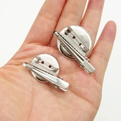 50Pcs Versatile Metal Discs for Brooches and Hair Clips Jewelry Making Supplies Dropshipping