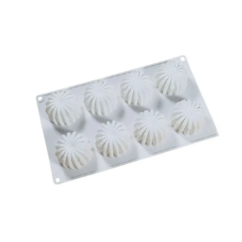 8-Cavity Cactus Silicone Mold Non-Stick Reusable DIY Mousse Cake Mold Flexible Heat Resistant Pastry Baking Tools Kitchen