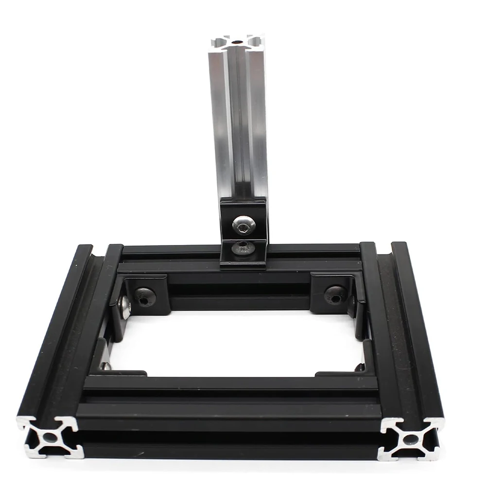 1PC 2020 2040 Black Brackets Corner Fitting Angle Aluminum 3030 3060 4040 4080 Aluminum L Connector for Aluminium Profile
