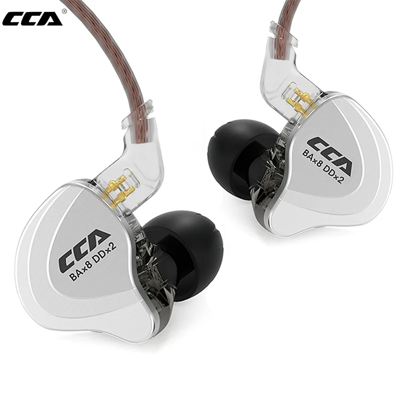 

CCA C10 HiFi Headphones 4BA+1DD Hybrid Technology In Ear Music DJ Gamer Sport Earphone Active Noice Cancelling Monitor Headset