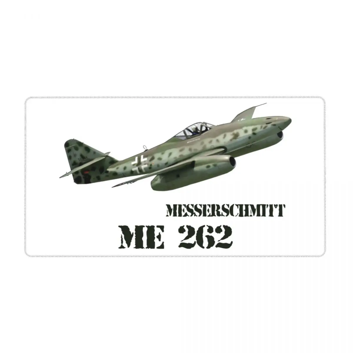 Wehrmacht Messerschmitt ME 262-alfombrilla de ratón para Gaming, alfombrilla grande de goma antideslizante para Gamer