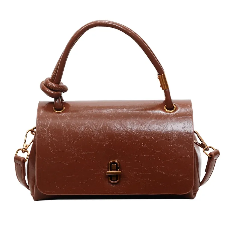 2025 트렌디 여성 크로스바디 백 레트로 소프트 PU 가죽 작은 사각 메신저 백 조절 가능한 스트랩 일상 캐주얼 오피스용