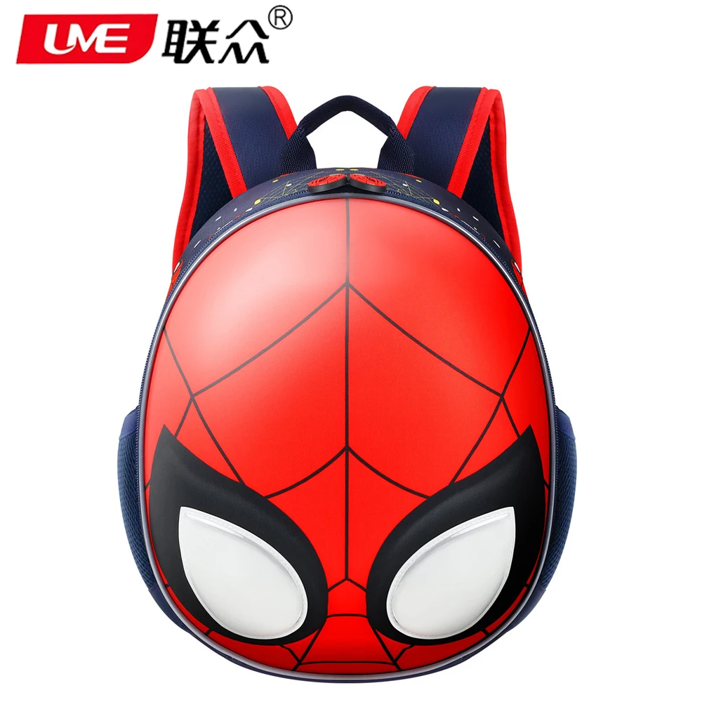 

New Spider-Man Children's Schoolbag Kindergarten Boys Cartoon Fashion Fun Eggshell Design Comfortable Large Capacity Backpacks