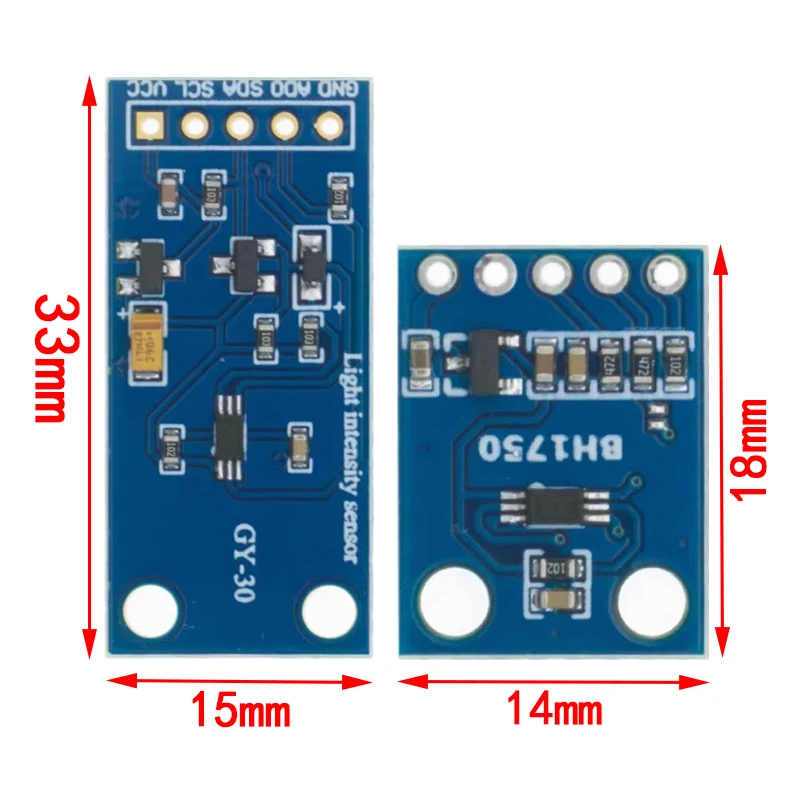 1PCS GY-30 GY-302 BH1750 BH1750FVI light intensity illumination module 3V-5V for Arduino