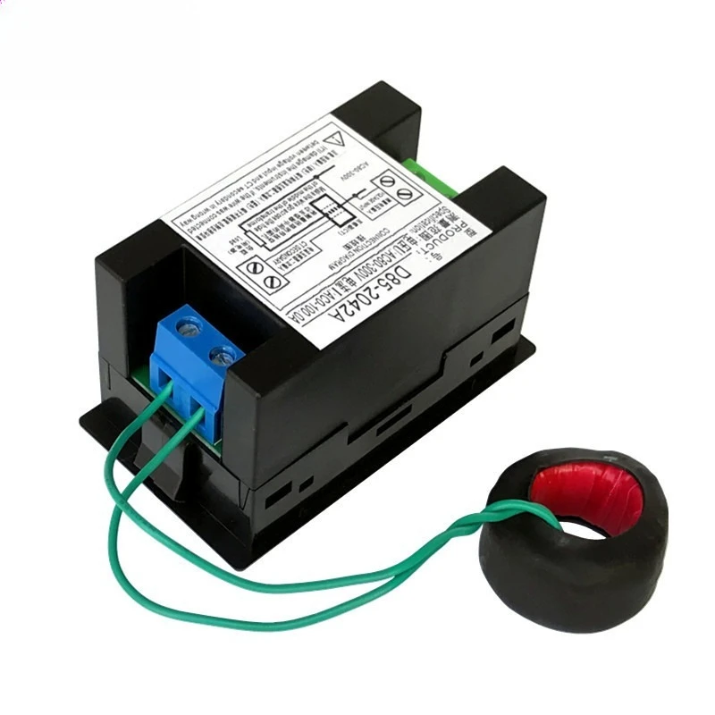 D85-2042A Dual Display AC Voltmeter Ammeter 80-500V 100A Dual Color LCD Digital Power Meter with CT