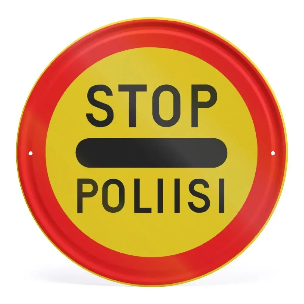 STOP Traffic Round Sign, decorazione circolare da parete in metallo per strada, Bar, caffè, Garage Wall,Diner, Pub, Fun Kitchen Metal Tin Signs