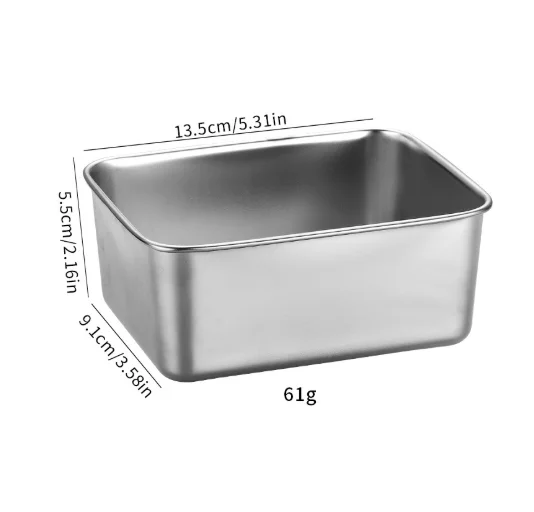 Clear Lid Snack Container For Lunch For Picnics 316L Stainless Steel Dishwasher Safe Space-saving Design Prevent Spills